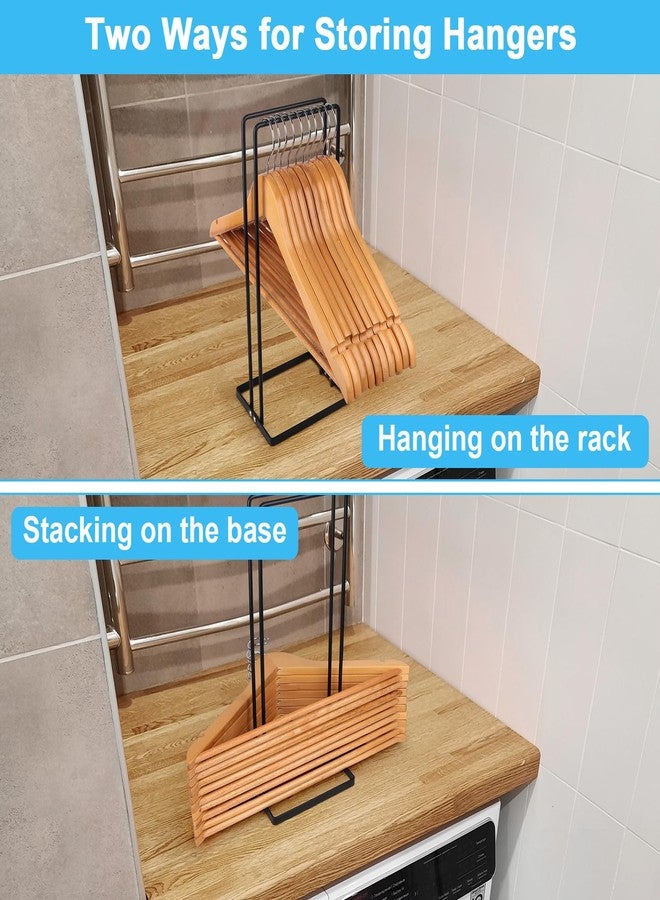 Seropy Hanger Organizer Stacker, Clothes Hanger Holder for Closet Laundry Room, Hangars Stacker Hold up 110 Wire Hangers for Storage Organizer, Hanger Rack Stand for Adult Child Velvet Pants Hangers - Image 2